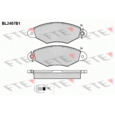 BL2407B1 FTE Комплект тормозных колодок, дисковый тормоз