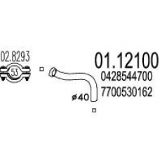 01.12100 MTS Труба выхлопного газа
