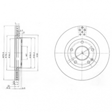 BG3829 DELPHI Тормозной диск