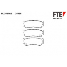 BL2061A2 FTE Комплект тормозных колодок, дисковый тормоз