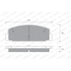 151-1578 WEEN Комплект тормозных колодок, дисковый тормоз