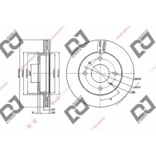 BD2053 DJ PARTS Тормозной диск