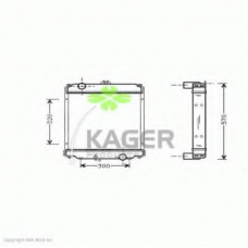31-1885 KAGER Радиатор, охлаждение двигателя