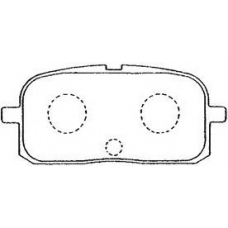 A2N040 AISIN Комплект тормозных колодок, дисковый тормоз