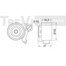 SK008506 SK Паразитный / ведущий ролик, зубчатый ремень