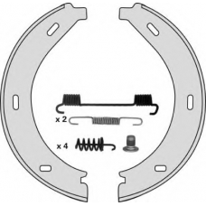 M775R MGA Комплект тормозных колодок, стояночная тормозная с