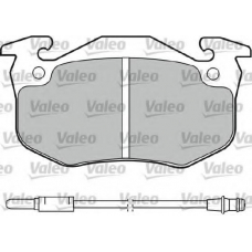 598080 VALEO Комплект тормозных колодок, дисковый тормоз
