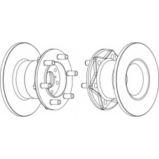 DDF254-1 FERODO Тормозной диск