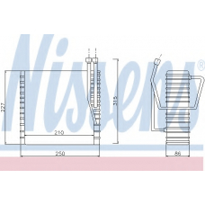 92232 NISSENS Испаритель, кондиционер