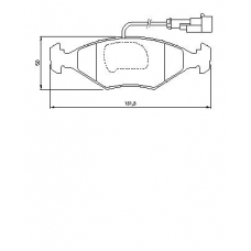 0 986 424 543 BOSCH Комплект тормозных колодок, дисковый тормоз