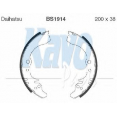 BS-1914 KAVO PARTS Комплект тормозных колодок