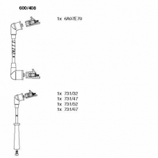 600/408 BREMI Комплект проводов зажигания