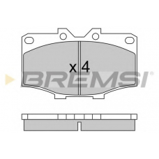 BP2242 BREMSI Комплект тормозных колодок, дисковый тормоз