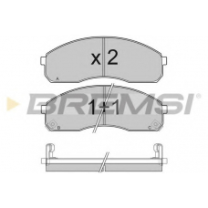 BP3039 BREMSI Комплект тормозных колодок, дисковый тормоз