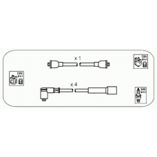 ABS15 JANMOR Комплект проводов зажигания