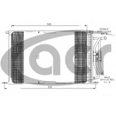 300032 ACR Конденсатор, кондиционер