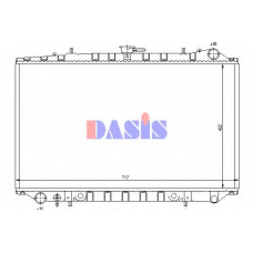 070470N AKS DASIS Радиатор, охлаждение двигателя