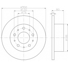 8DD 355 113-731 HELLA Тормозной диск