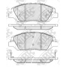 PN0446 NiBK Комплект тормозных колодок, дисковый тормоз