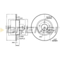 DBA540S BREMSI Тормозной диск