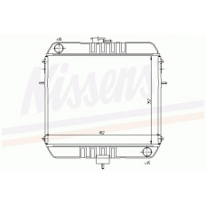 63110 NISSENS Радиатор, охлаждение двигателя