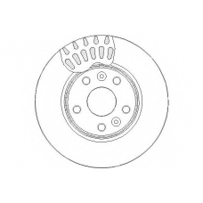 NBD1715 NATIONAL Тормозной диск