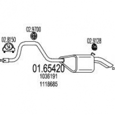 01.65420 MTS Глушитель выхлопных газов конечный