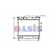 320360N AKS DASIS Радиатор, охлаждение двигателя