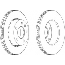 DDF188-1 FERODO Тормозной диск