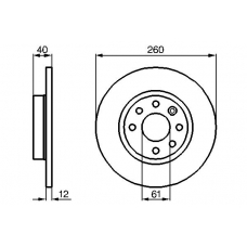 0 986 478 386 BOSCH Тормозной диск