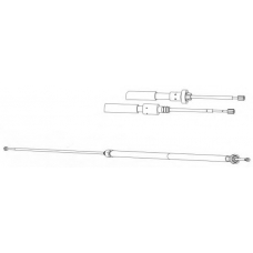 PU02221 KAWE Трос, стояночная тормозная система