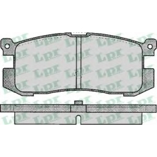 05P037 LPR Комплект тормозных колодок, дисковый тормоз