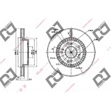 BD1686 DJ PARTS Тормозной диск