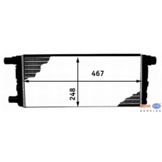 8MK 376 718-311 HELLA Радиатор, охлаждение двигателя