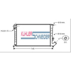 1509901 KUHLER SCHNEIDER Радиатор, охлаждение двигател