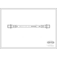 19018881 CORTECO Тормозной шланг