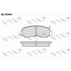 BL2334A1 FTE Комплект тормозных колодок, дисковый тормоз
