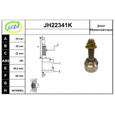 JH22341K SERA Шарнирный комплект, приводной вал