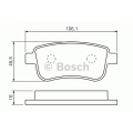 0 986 494 452 BOSCH Комплект тормозных колодок, дисковый тормоз