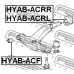 HYAB-ACF FEBEST Подвеска, рычаг независимой подвески колеса