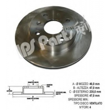 IBT-1698 IPS Parts Тормозной диск