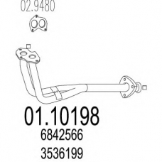 01.10198 MTS Труба выхлопного газа