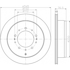 MDC2288 MINTEX Тормозной диск