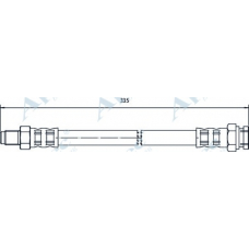 HOS4060 APEC Тормозной шланг