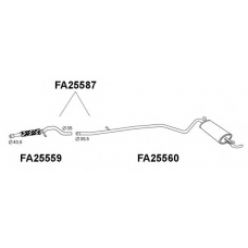 FA25587 VENEPORTE Глушитель выхлопных газов конечный