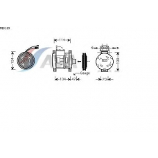 MEK189 AVA Компрессор, кондиционер