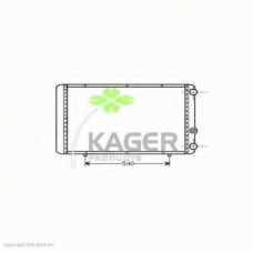 31-0937 KAGER Радиатор, охлаждение двигателя