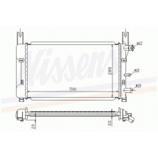 62121A NISSENS Радиатор, охлаждение двигателя