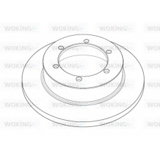 NSA1191.10 WOKING Тормозной диск