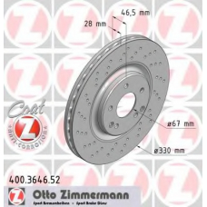 400.3646.52 ZIMMERMANN Тормозной диск